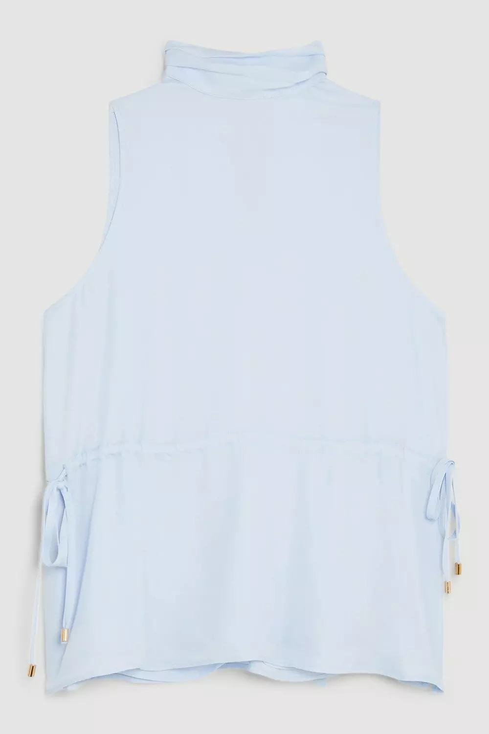 Tall Georgette Woven Tie Neck Blouse | Karen Millen